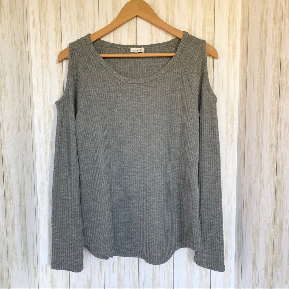 Juniors Open Shoulder Sweater!